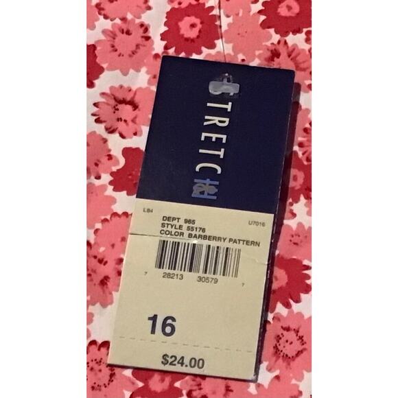 Hillard & Hanson Pink Floral Barberry Skirt Size 16 NWT Casual Women's Clothing - Picture 4 of 5